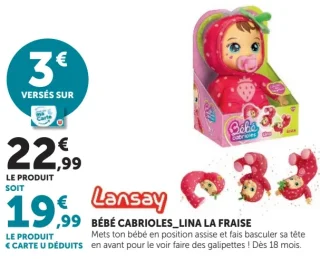 Bébé Cabrioles_Lina la Fraise Lansay