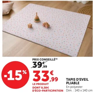 Tapis d'éveil pliable