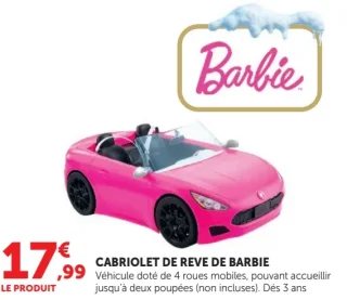 Cabriolet de rêve de Barbie