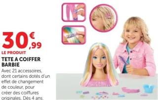 Tête à coiffer Barbie