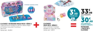 Clickeez - Keyboard Mega Pack + Pack de 2 - Série 3