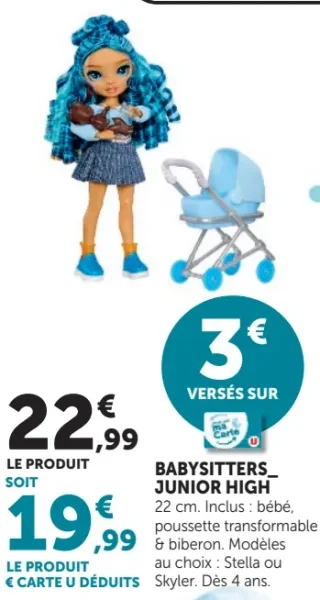 Poupée Babysitters Junior High Rainbow High