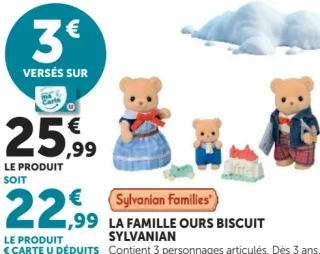 La famille Ours Biscuit Sylvanian Families