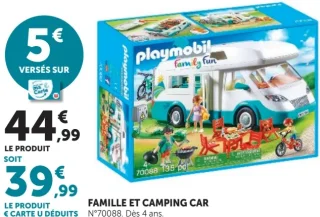 Playmobil Famille et camping car N°70088