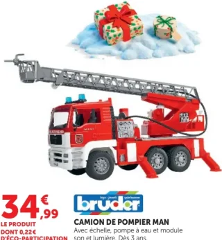 Bruder Camion de pompier MAN