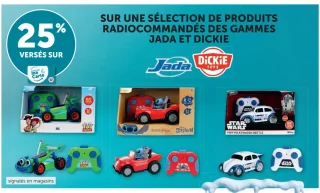 Sélection de produits radiocommandés Jada et Dickie