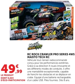RC ROCK CRAWLER PRO SERIES 4WS MAISTO TECH RC