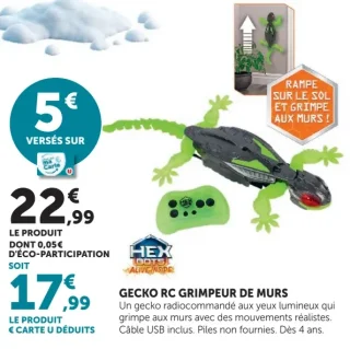 GECKO RC GRIMPEUR DE MURS Hexbots