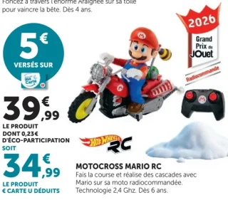 Motocross Mario RC Hot Wheels