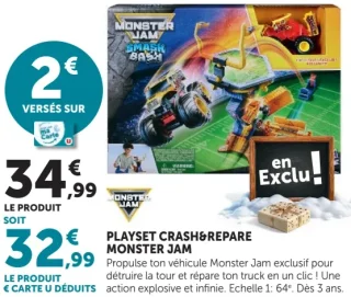 Playset Crash & Prepare Monster Jam