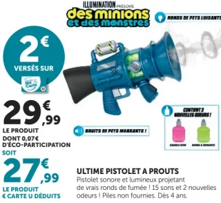 Ultime pistolet à prouts Des Minions et des monstres