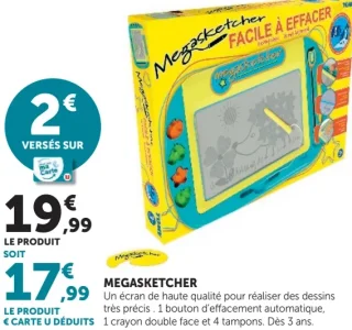 Megasketcher facile à effacer Tomy