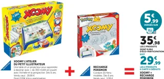 Xoomy l'atelier du petit illustrateur + Recharge Pokemon Ravensburger