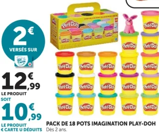 Pack de 18 pots imagination Play-Doh