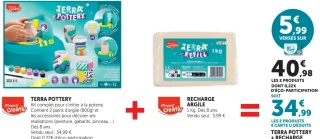 Coffret Terra Pottery + Recharge d'argile Maped Creativ