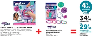 Atelier à bracelets Heishi + Coffret recharges bracelets Heishi Cool Maker