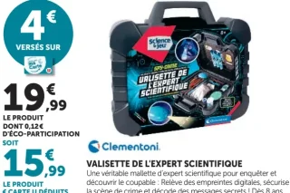 Clementoni Valisette de l'Expert Scientifique