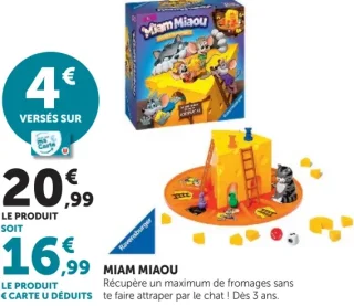 Ravensburger Jeu de société Miam Miaou