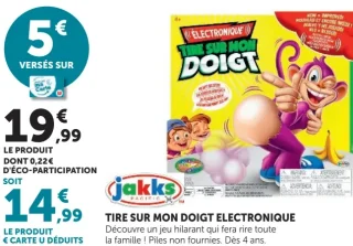 Jeu de société Tire sur mon doigt électronique Jakks Pacific