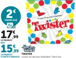Jeu d'équilibre Twister Hasbro Games