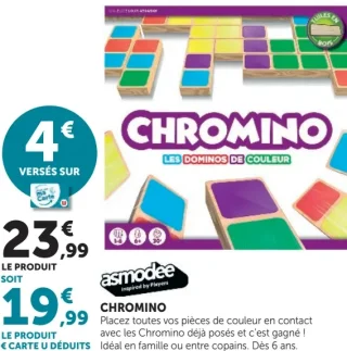 Jeu de dominos de couleur Chromino Asmodee