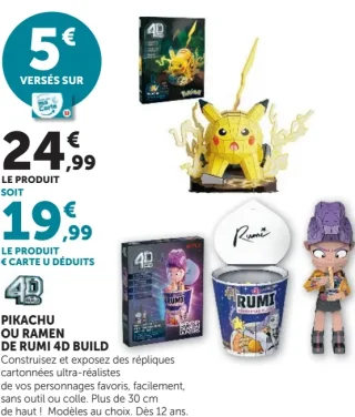 Pikachu ou Ramen de Rumi 4D Build