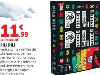 Jeu de cartes Pili Pili