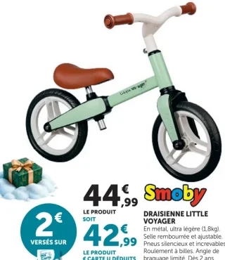 Draisienne Little Voyager Smoby