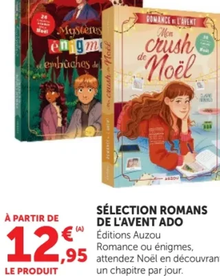 Livre Sélection romans de l'avent ado Éditions Auzou