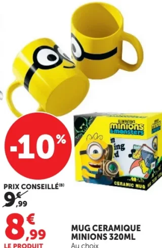 MUG CERAMIQUE MINIONS 320ML