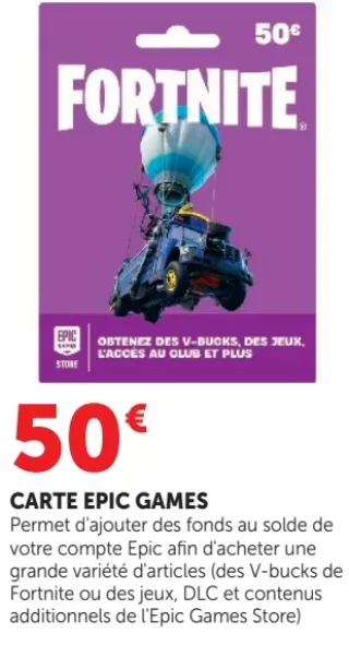 Carte Epic Games