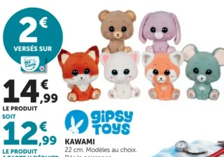 Peluche Kawami 22 cm Gipsy Toys
