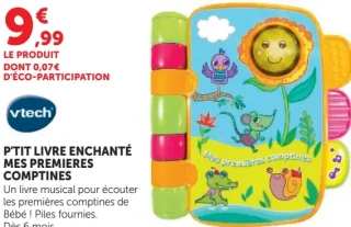 P'tit livre enchanté mes premières comptines Vtech