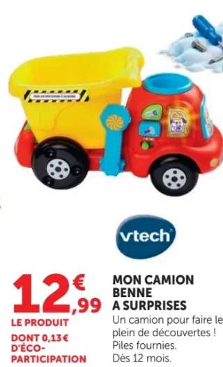 Mon camion benne à surprises Vtech