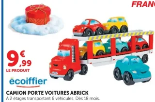 Camion porte voitures Abrick Écoiffier