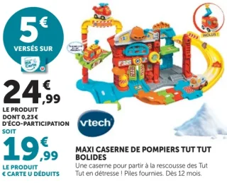 Maxi caserne de pompiers Tut Tut Bolides Vtech