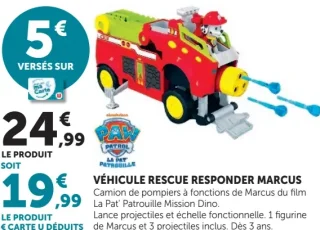 Paw Patrol Véhicule Rescue Responder Marcus
