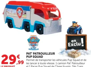Paw Patrol Pat' Patrouilleur Pup Squad