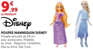 Disney Poupée mannequin Disney
