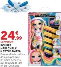 Rainbow High Poupée Hair Chalk & Style Amaya