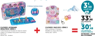 Clickeez Keyboard Mega Pack - Série 3 + Pack de 2 - Série 3