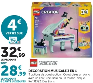 LEGO Creator - Décoration musicale 3 en 1