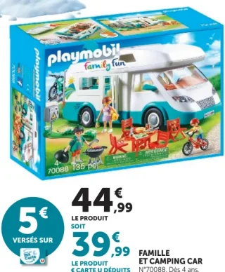 Famille et camping car Playmobil Family Fun N°70088