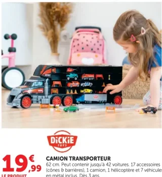 Camion transporteur Dickie Toys