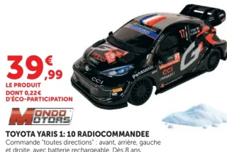 Toyota Yaris 1:10 radiocommandée Mondo Motors
