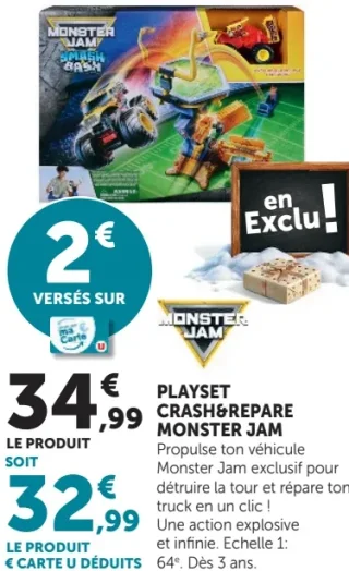 Playset Crash&Repare Monster Jam