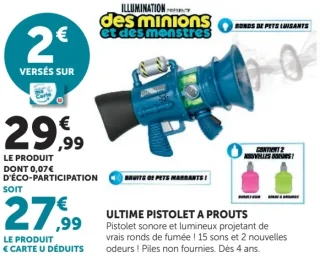 Des Minions Ultime pistolet à prouts