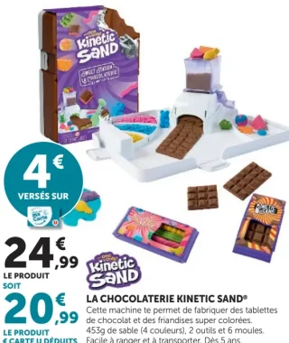 Sable à modeler La Chocolaterie Kinetic Sand