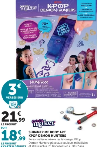 Shimmer Me Body Art KPop Demon Hunters Cool Maker