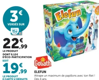 Jeu Elefun Goliath